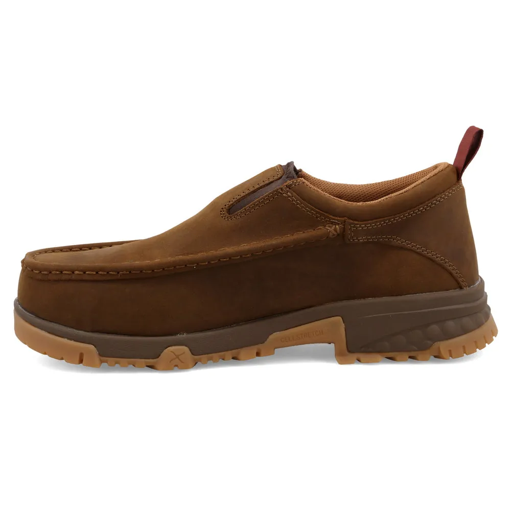 Twisted X Work Slip-On Driving Moc Distressed Saddle